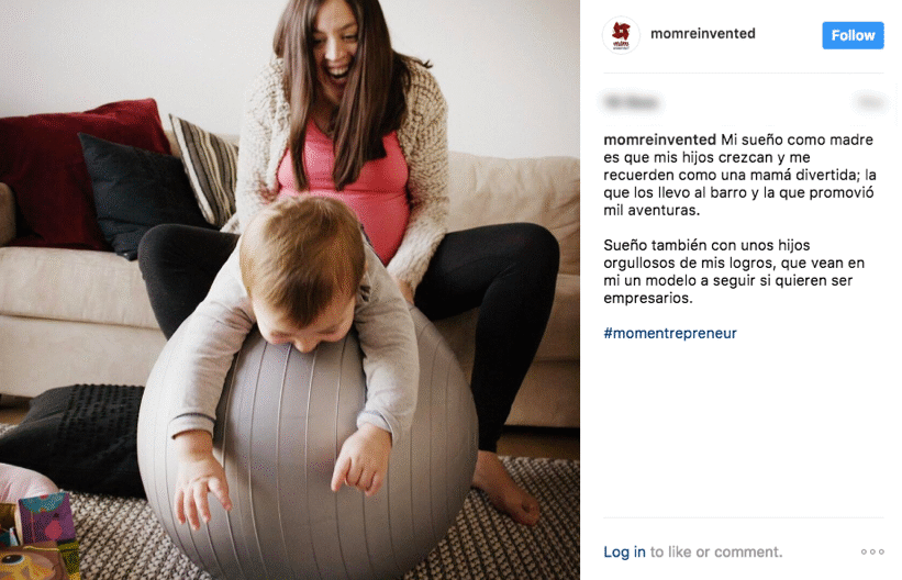 Mom having fun with her baby